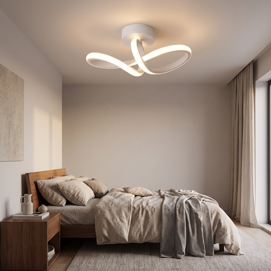 LED Aisle Ceiling Lights Modern Chandelier Three Colors in a modern home