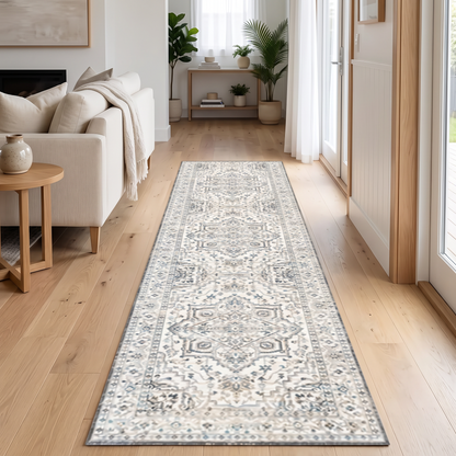 Bohemian Corridor Area Rug Crystal Velvet Long Rug for in a modern home