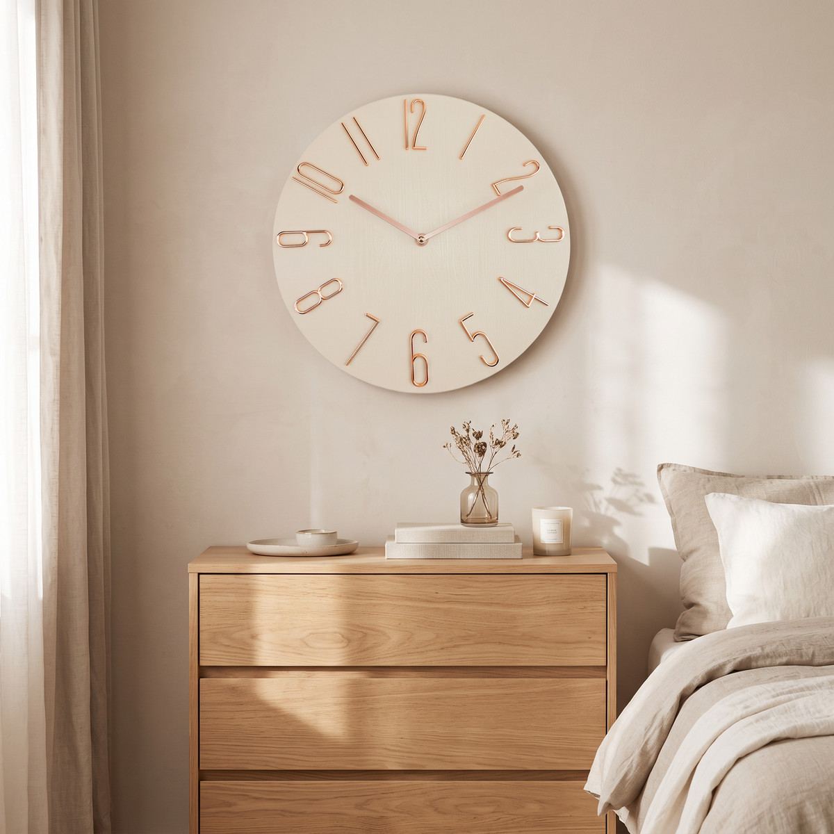 30Cm 12Inch Wall Clocks Living Room Silent Brief Wall Clock in a modern home