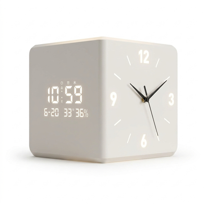 Corner Wall Clock on a white background