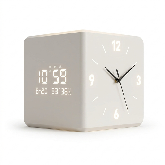 Corner Wall Clock on a white background