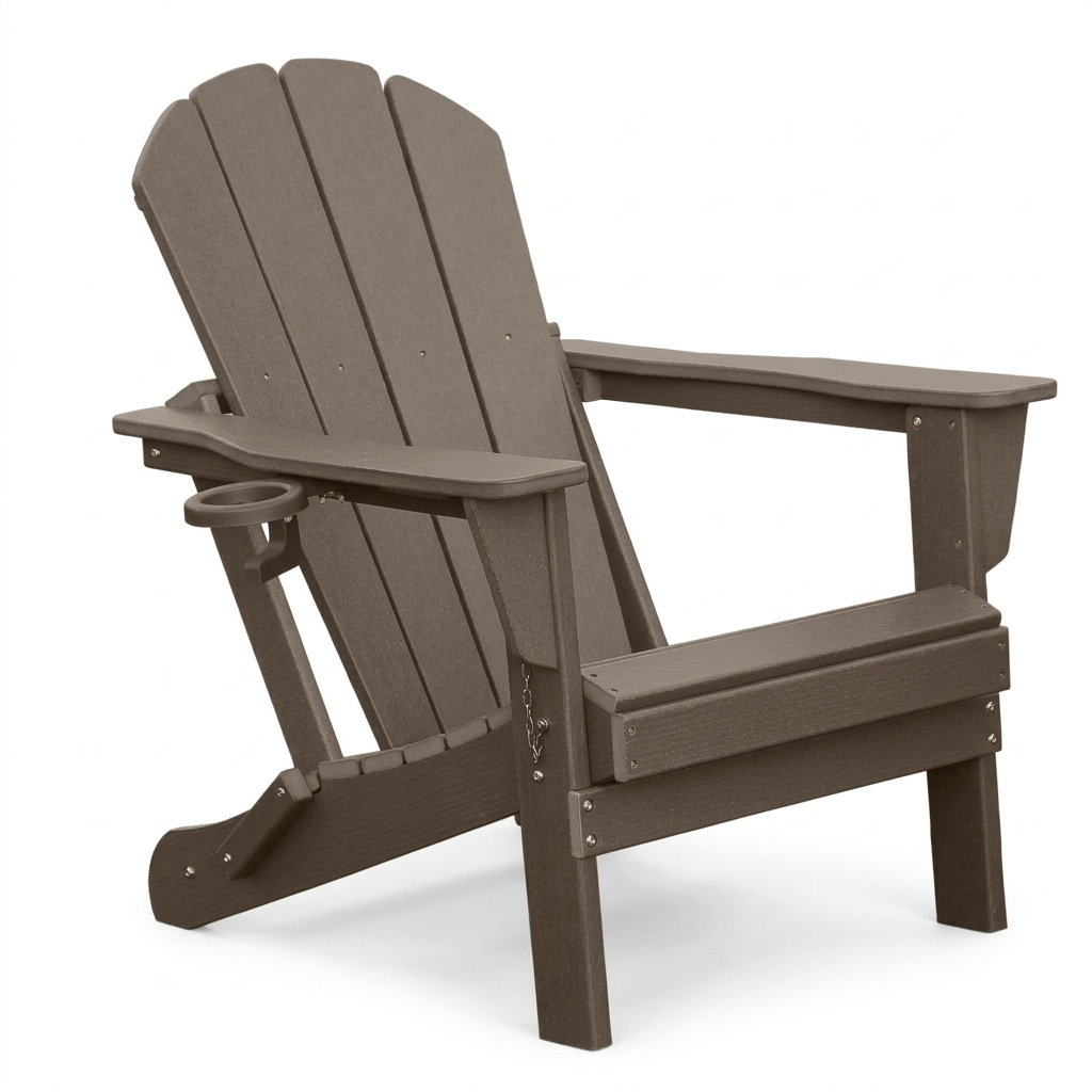 Folding Adirondack Chair on a white background