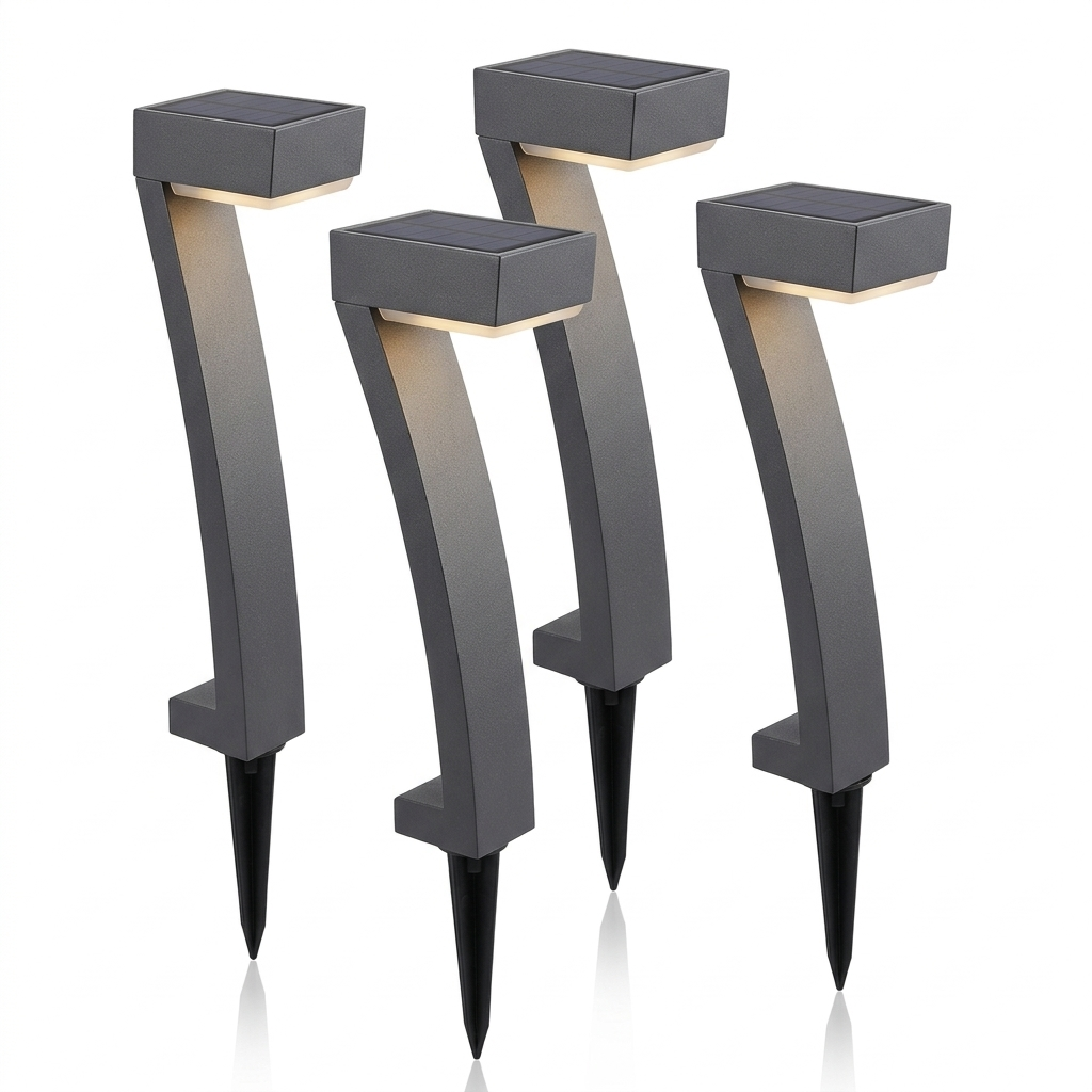 Solar Path Lights on a white background