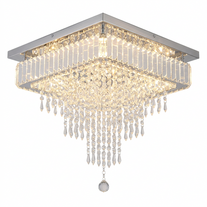 Crystal Raindrop Chandelier on a white background