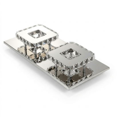 Crystal Flush Mount Light on a white background