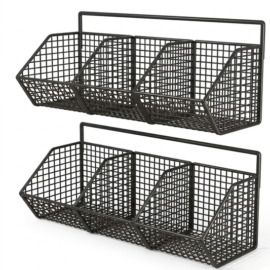 Wall-Mount Produce Basket on a white background