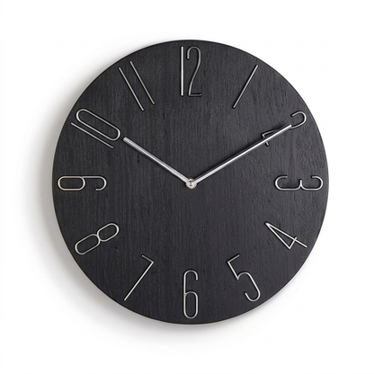 Minimal Quartz Wall Clock on a white background