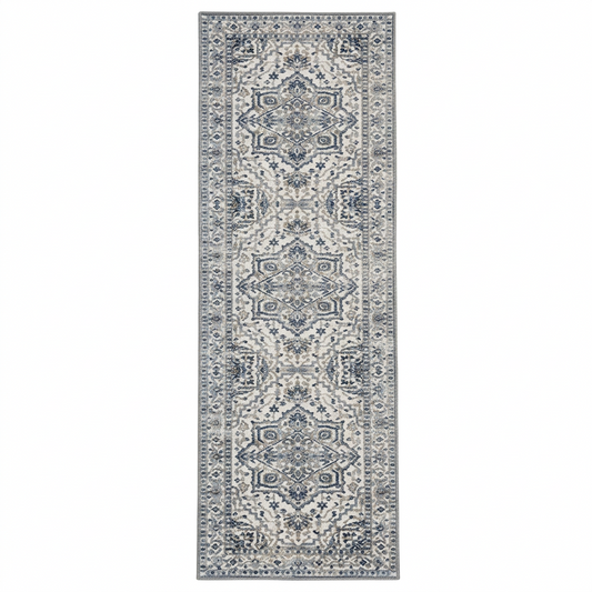 Boho Runner Rug on a white background