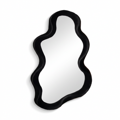 Wavy Cloud Mirror on a white background
