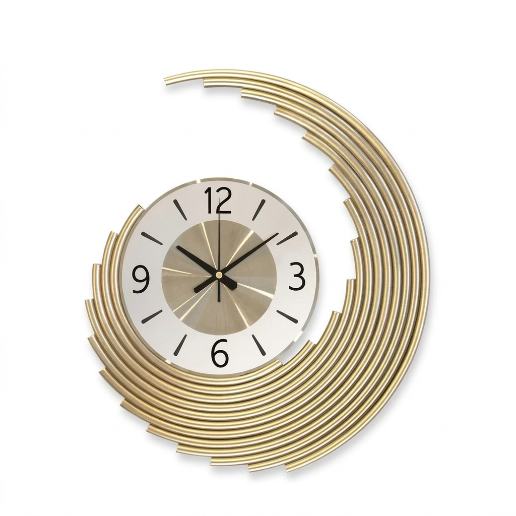 Acrylic Wall Clock on a white background