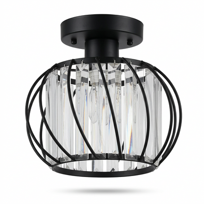 Glass Hallway Ceiling Light on a white background