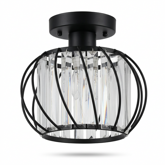 Glass Hallway Ceiling Light on a white background
