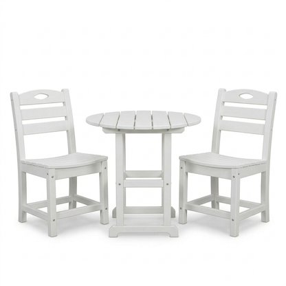 White Bistro Set on a white background