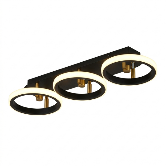 Multi-Ring LED Flush Mount on a white background